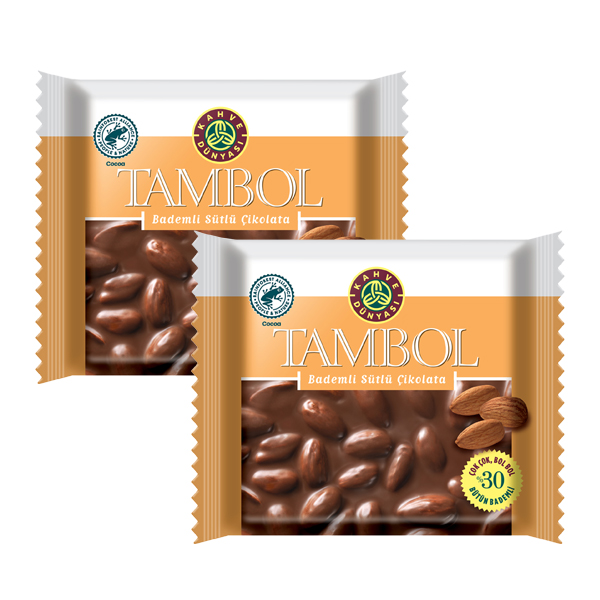 KAHVE DÜNYA TAMBOL BADEM ÇİKOLATA 77 GR