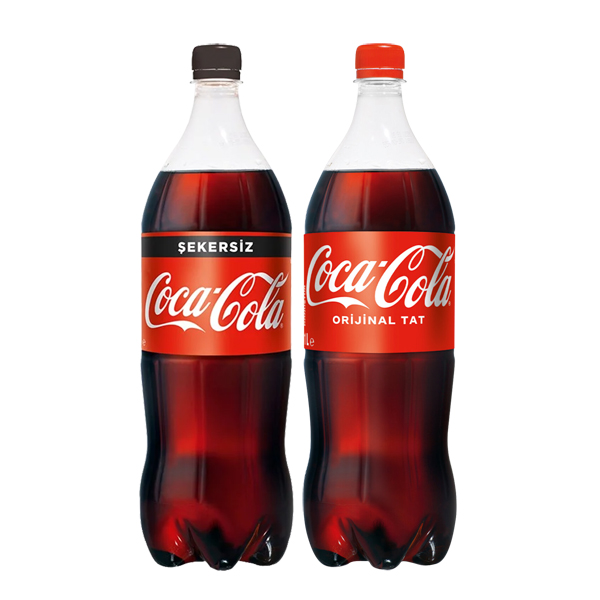 COCA-COLA ŞEKERLİ/ŞEKERSİZ 1 LT