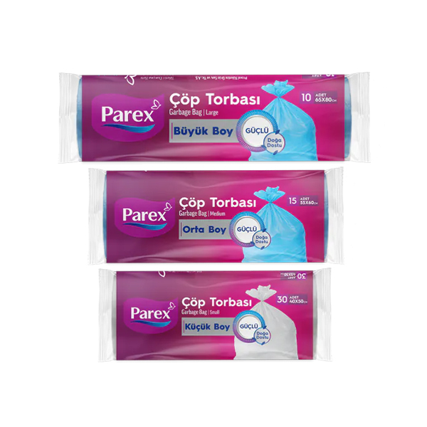 PAREX ÇÖP POŞETİ *10'LU *15'Lİ *30'LU 