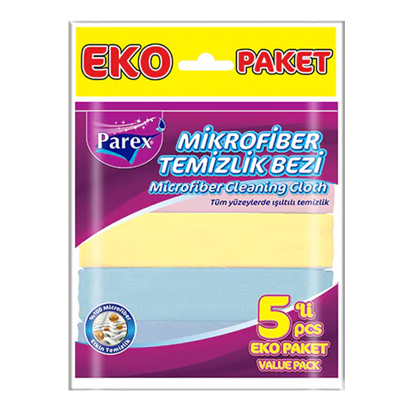 PAREX TEMİZLİK BEZİ 5'Lİ *MİKROFİBER