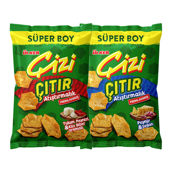 ÜLKER ÇİZİ ÇITIR 120 GR ÇEŞİTLERİ