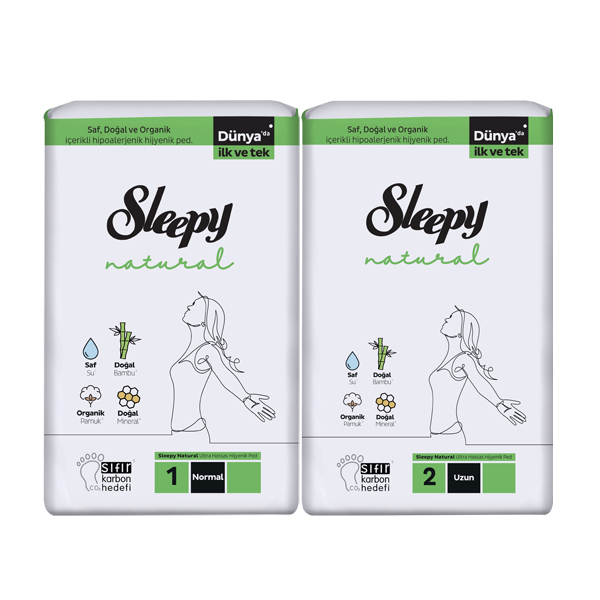 SLEEPY S.ECO NATR. HİJ.PED *GECE 16’LI *NORMAL 24’LÜ *UZUN 18’Lİ