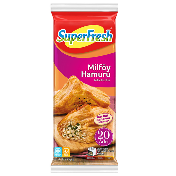 SUPERFRESH MİLFÖY HAMURU 1 KG