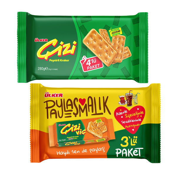 ÜLKER ÇİZİ KRAKER 280 GR/ÇİZİVİÇ KRAKER 246 GR