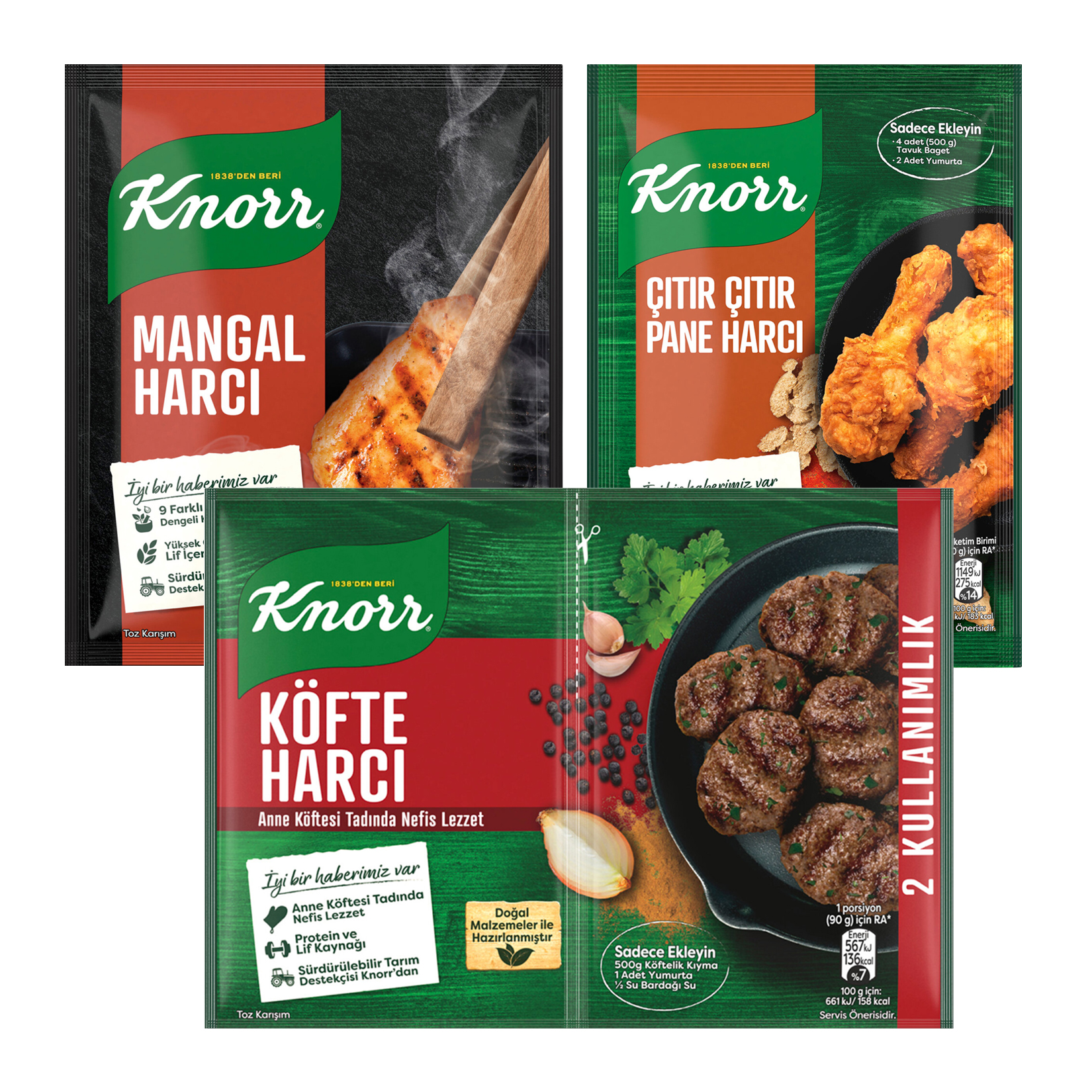KNOR MANGAL – KÖFTE – PANE - TAVUK ÇEŞNI HARCI