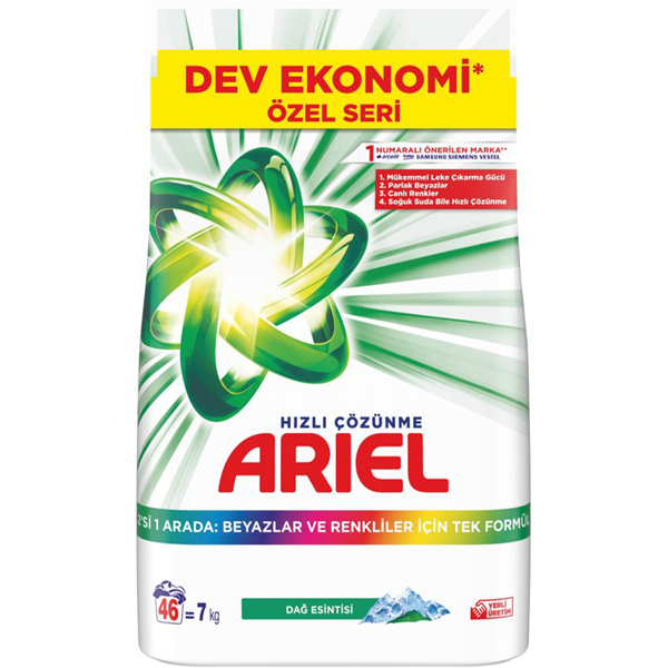 ARİEL 7 KG *DAĞ ESİNTİSİ (BEYAZ&RENKLİ)