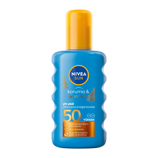 NIVEA SUN 200 ML *BRONZ F50 SPR