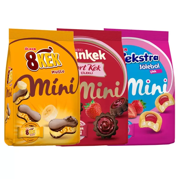 ÜLKER MİNİ KEK POŞET 150 GR ÇŞT.