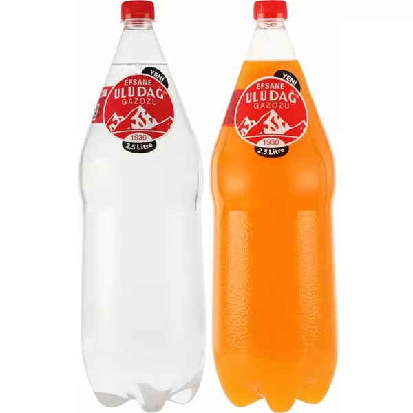 ULUDAĞ EFSANE GAZOZ 2,5 LT *SADE *PORTAKAL