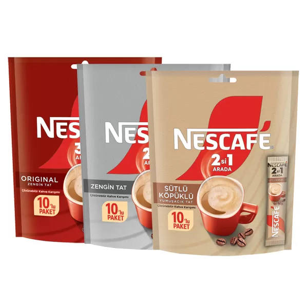 NESCAFE MP 3İN1-SÜTLÜ KÖPÜKLÜ-2İN1 10'LU