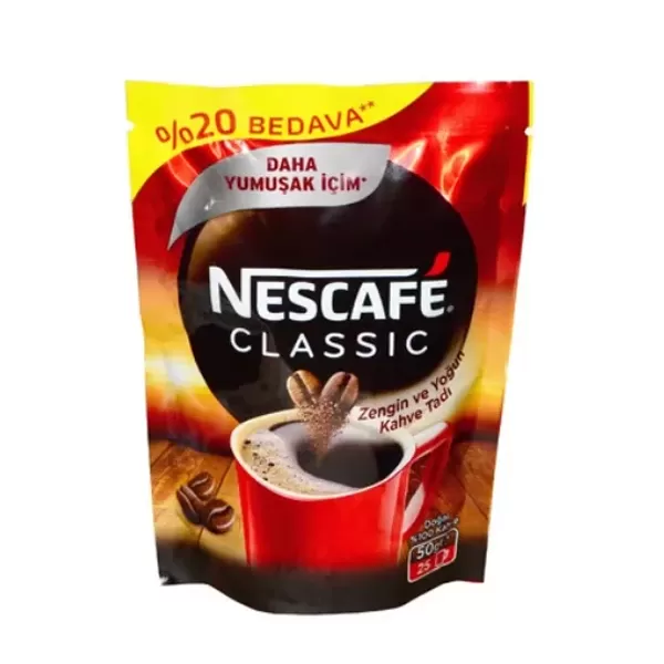 NESCAFE CLASSİC 50 GR %20 BEDAVA
