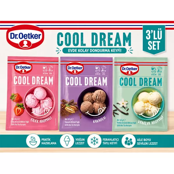 DR. OETKER COOL DREAM 3'LÜ