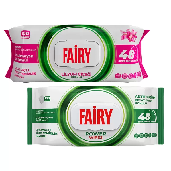 FAIRY YÜZEY TEMİZLiK HAVLUSU 100’LÜ *B.SABUN *LİLYUM